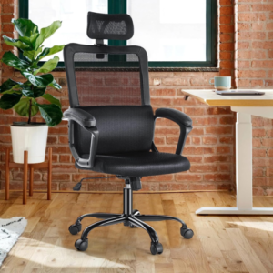 Sturdy office chair designed to support larger weight capacities with a wide seat and reinforced base.