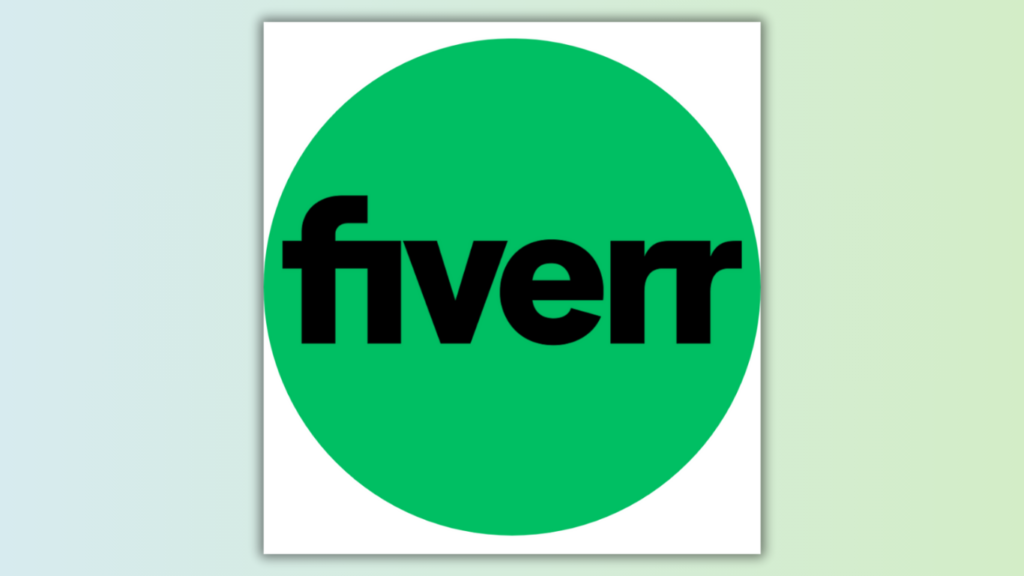 Fiverr logo featuring the word 'fiverr' in black text inside a green circle.